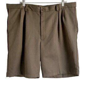Haggar Mens Green Polyester Shorts Size 40